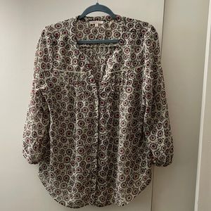 Skies are Blue Semi sheer tunic Large